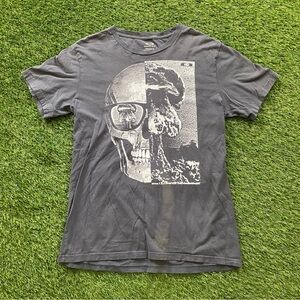 Y2K Oakley Skull T Shirt Small